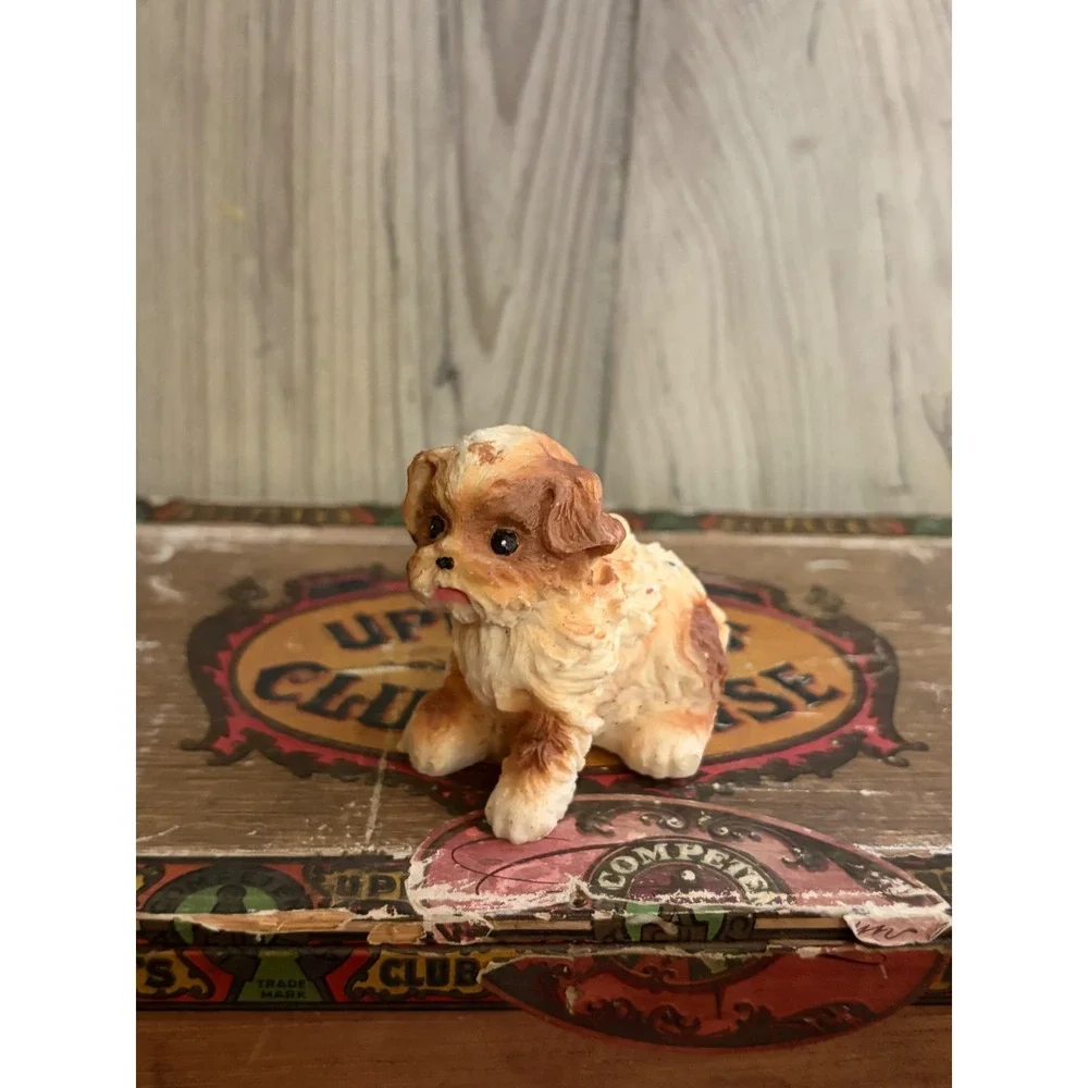 Miniature Shih Tzu Dog Figurine